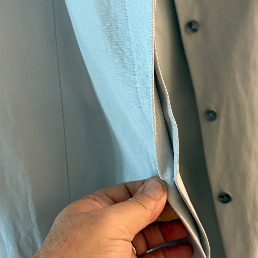 Sigrid Olsen Gray linen Long suit jacket - Picture 11 of 12
